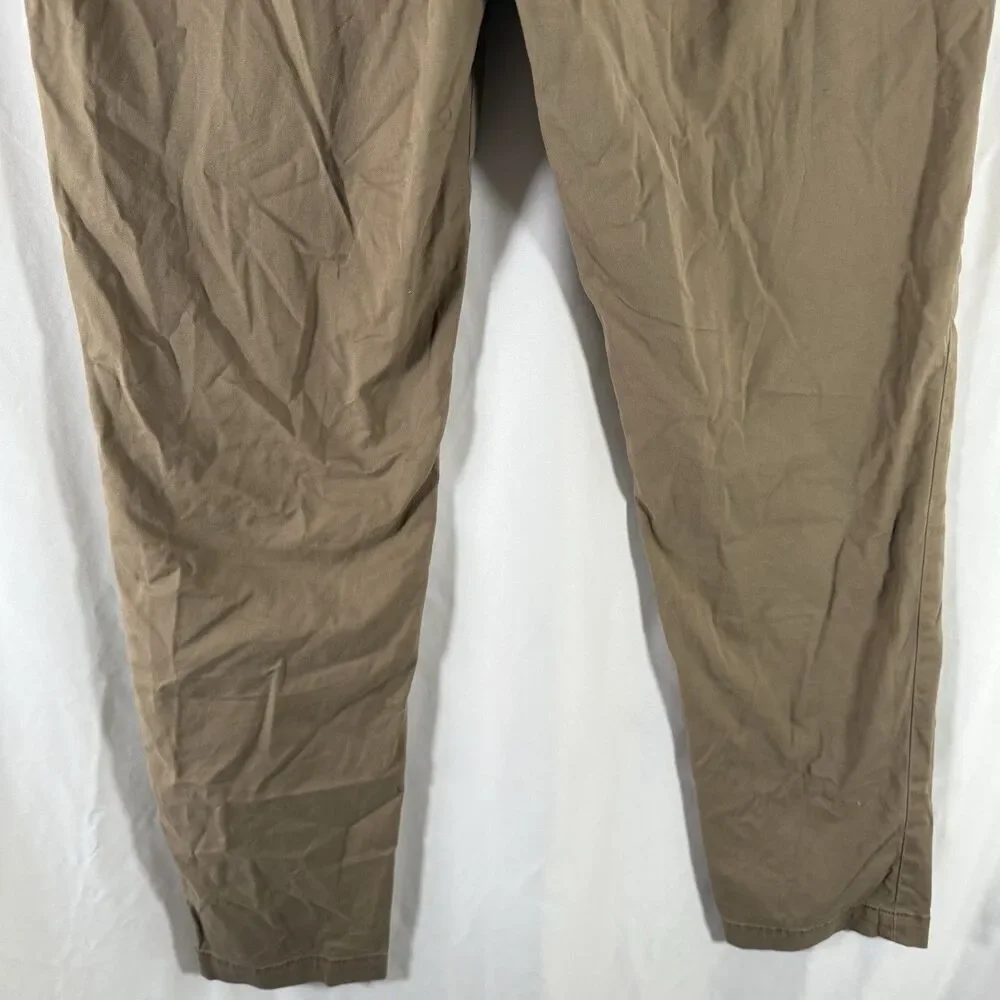 Banana Republic Lived In Chino Pants Men's 32x34 Beige Flat Front Cotton Blend